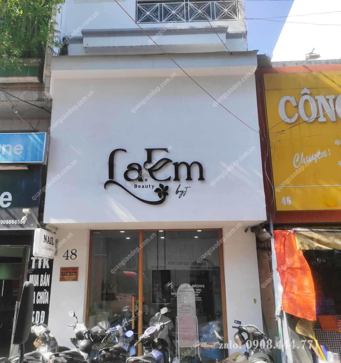 Bảng Hiệu Tiệm LaEm Nails - Beauty