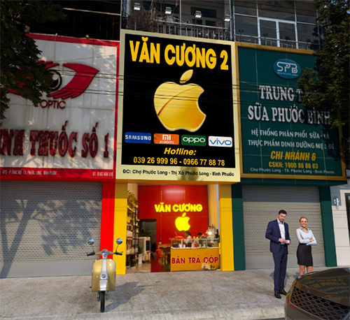 bảng hiệu shop điện thoại