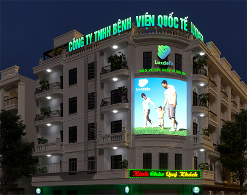 bảng hiệu bệnh viện quốc tế