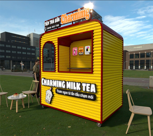 Quầy TIỆM TRÀ SỮA DI ĐỘNG CHARMING 2