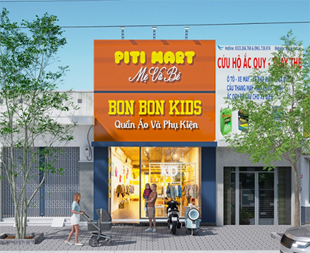 Bảng hiệu THỜI TRANG TRẺ EM