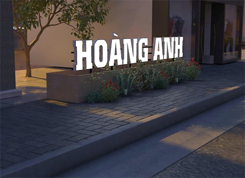 CHỮ NỔI QUẢNG CÁO ĐỨNG HOÀNG ANH 2