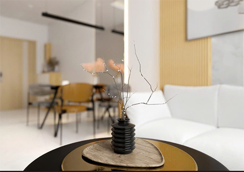 Thiết kế thi công căn hộ chung cư opal garden Chị Hoa 2